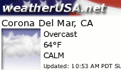 Click for Forecast for Corona Del Mar, California from weatherUSA.net